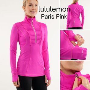 lululemon Paris Pink Run Your Heart Out Pullover Sz 6